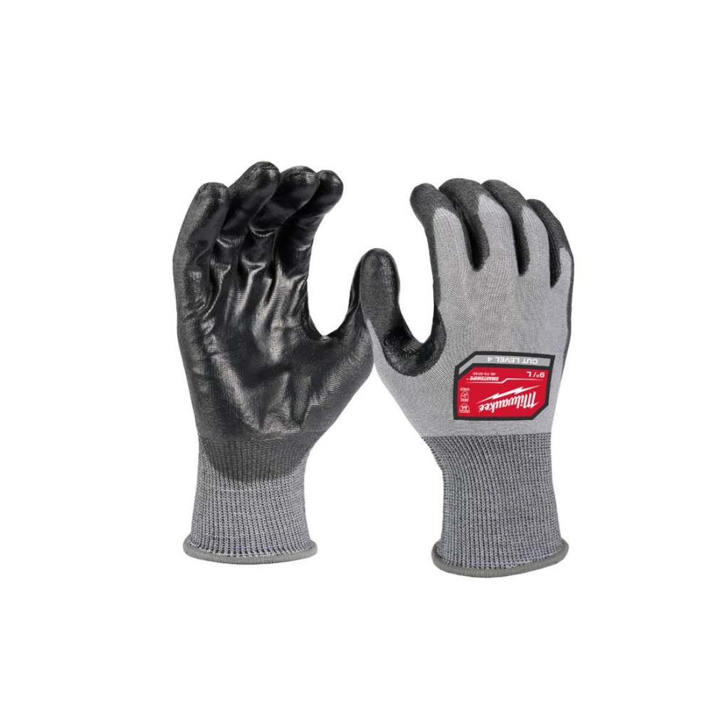 Milwaukee Gloves 12 Pairs Milwaukee Gloves Cut Level 2 High Dexterity Polyurethane Dipped  L