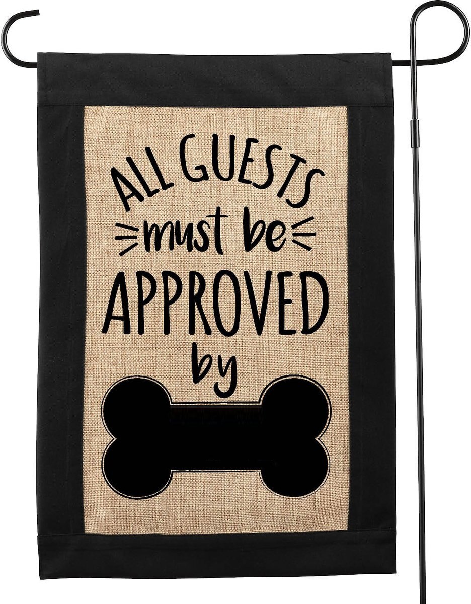 Custom Personalization Solutions Approved By The Dog Personalized Garden Flag