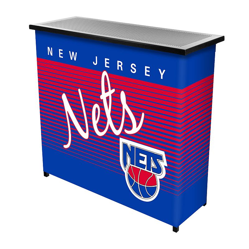 New Jersey Nets Hardwood Classics 2-Shelf Portable Bar with Case