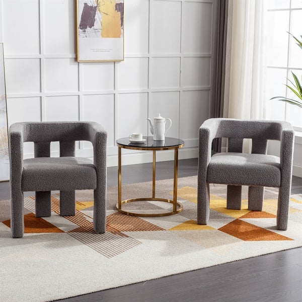 Fabric Upholstered Accent Chair for Living Room (Set of 2)