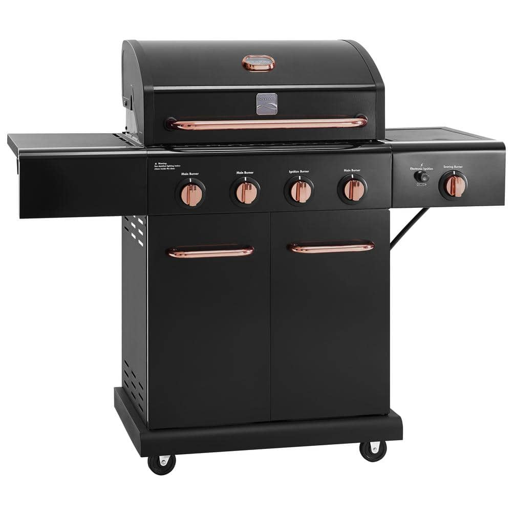 KENMORE 4-Burner plus Side Burner Propane Gas Grill with Copper Accents PG-40409S0LB-2