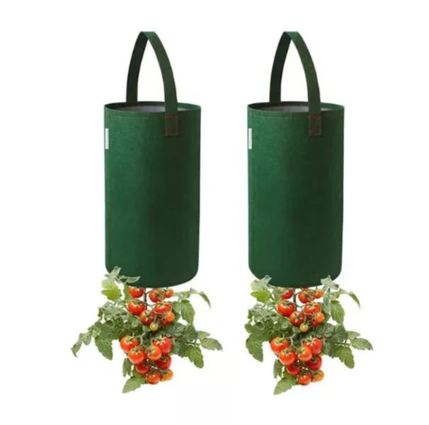 Non woven Fabric Strawberry Planting Bag Plant Grow Hanging Bag Garden Supplies Garden Pots Planters Grow Bag