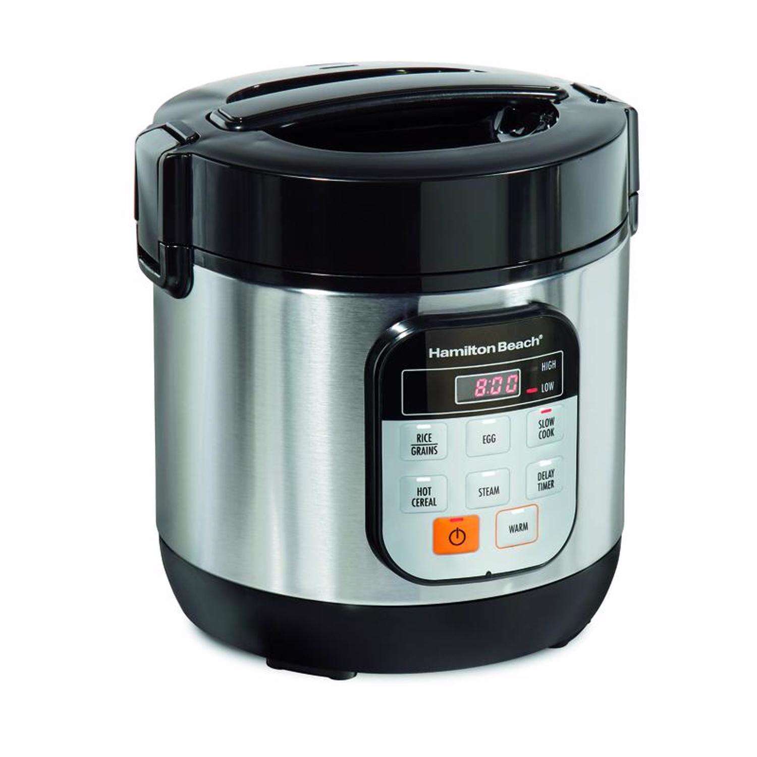 Hamilton Beach 1.5 qt Silver Stainless Steel Programmable Multi-Cooker