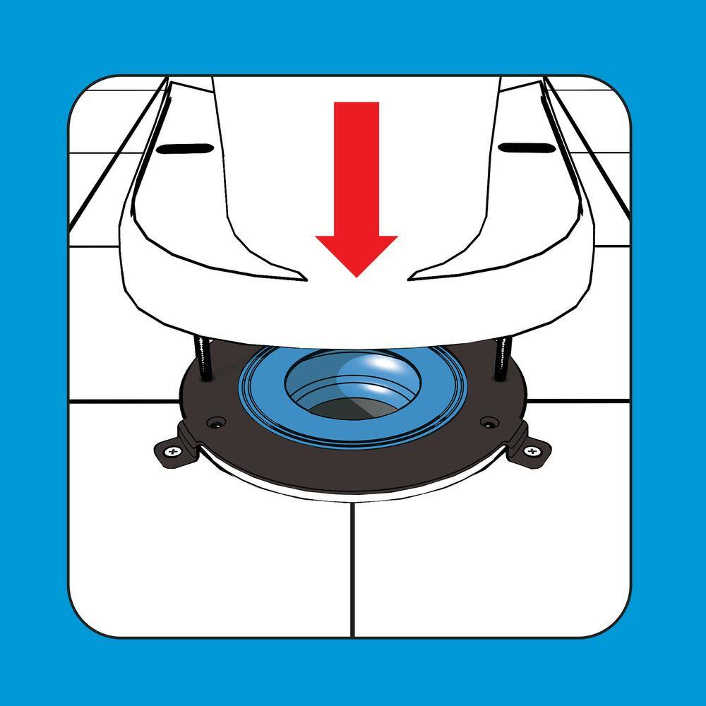 DANCO HydroSeat Stainless Steel Toilet Flange Repair 10672X