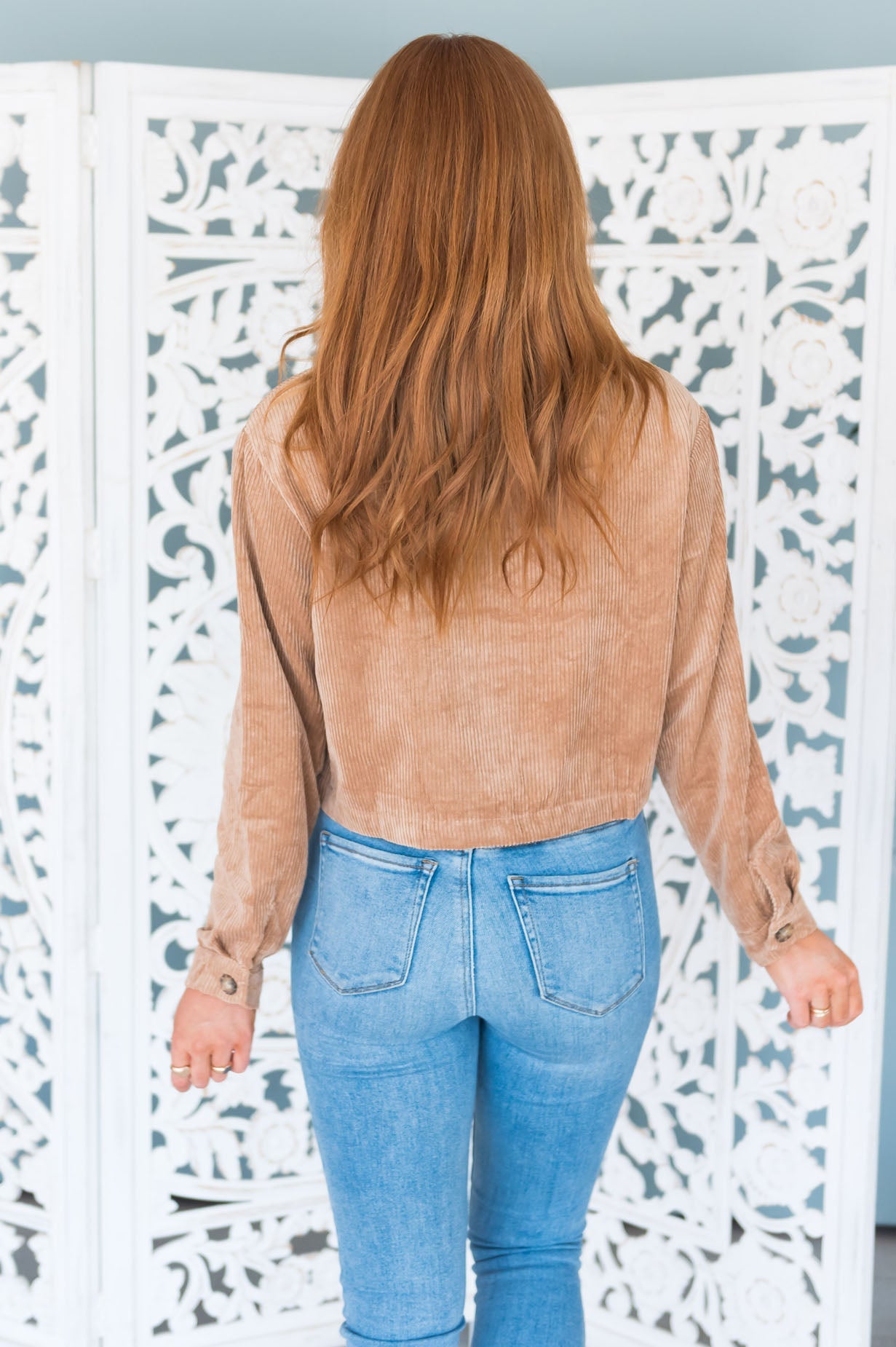 Trendy Vibes Modest Corduroy Jacket