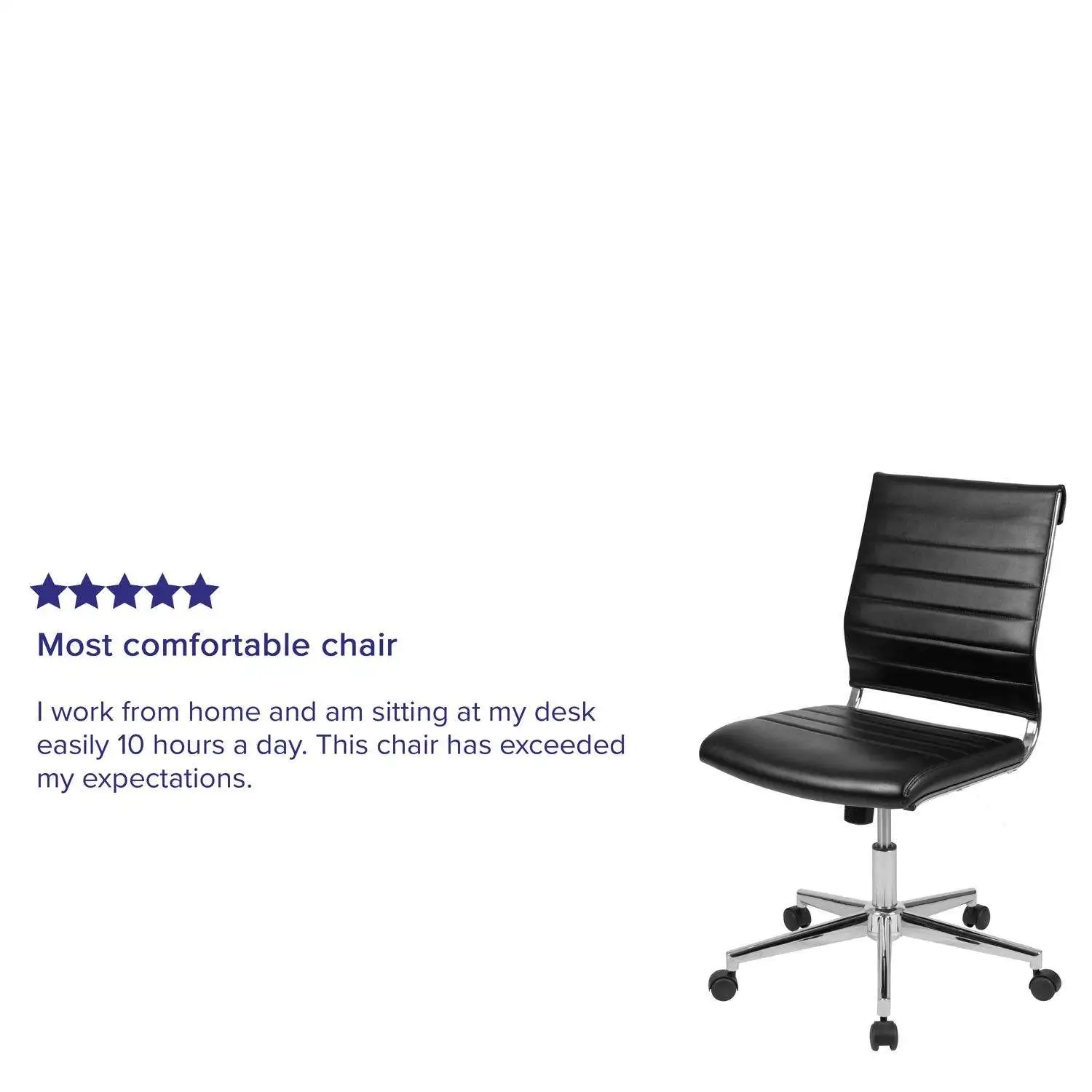 Black Leather Office Chair