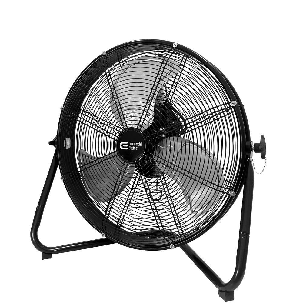 Commercial Electric 20 in. 3-Speed High Velocity Shroud Floor Fan SFD1-500B-3