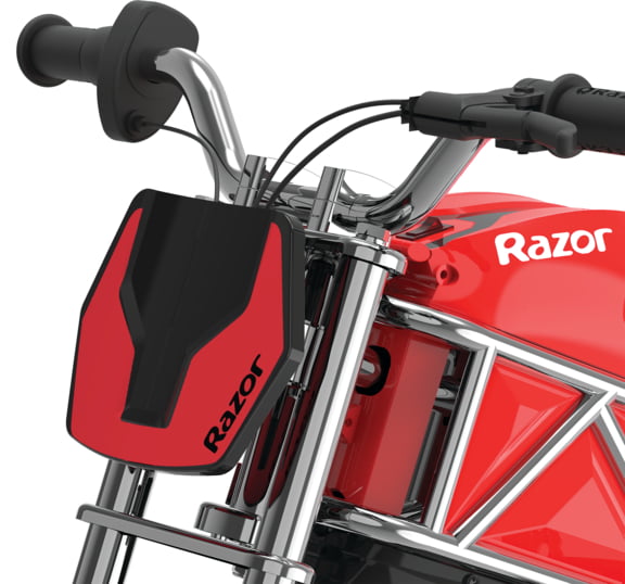 Razor RSF350 Mini Electric Motor Bike - Black/Red, up to 14 mph, 10" Pneumatic Tires, 24V Powered Ride-On for Ages 13+, Unisex