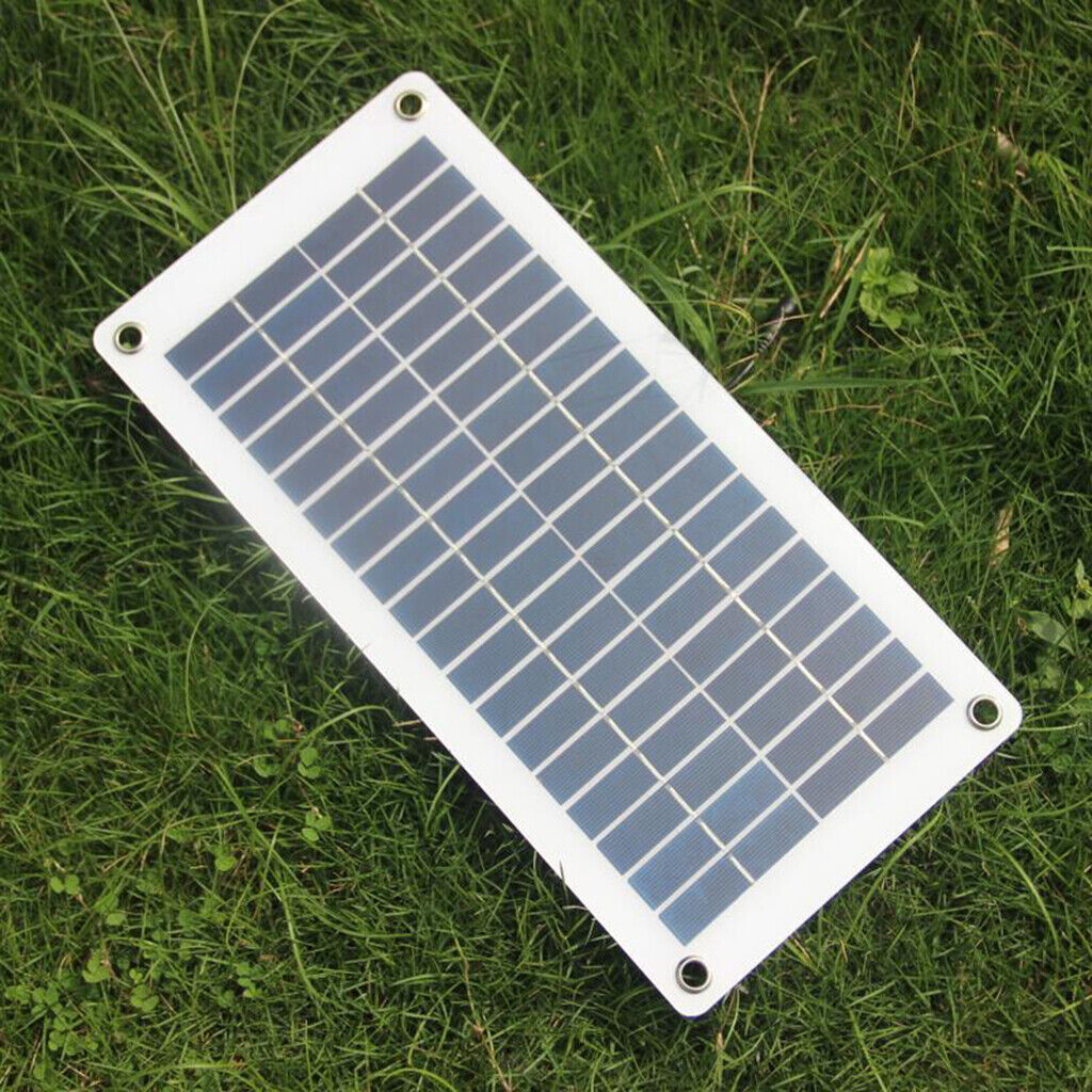 Fast Charging Solar Panel Battery Power Charger 8.5W DC5521 To Alligator Clips