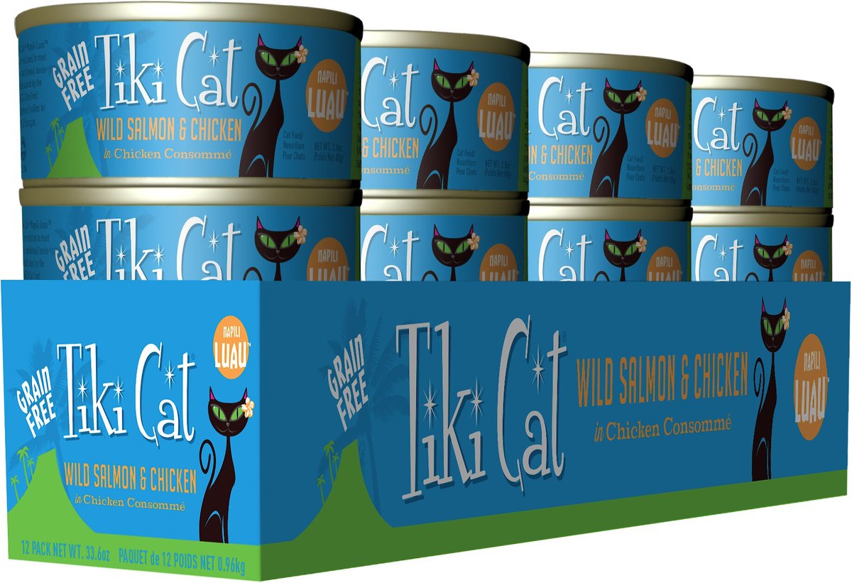 Tiki Cat Napili Luau Wild Salmon and Chicken in Chicken Consomme Grain-Free Canned Cat Food