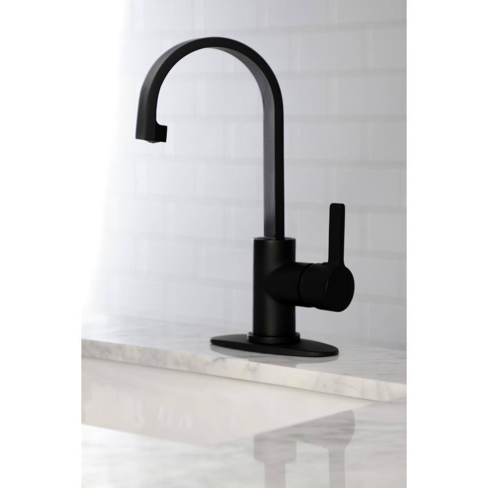 Kingston Brass Continental Single-Handle Bar Faucet in Matte Black HLS8610CTL