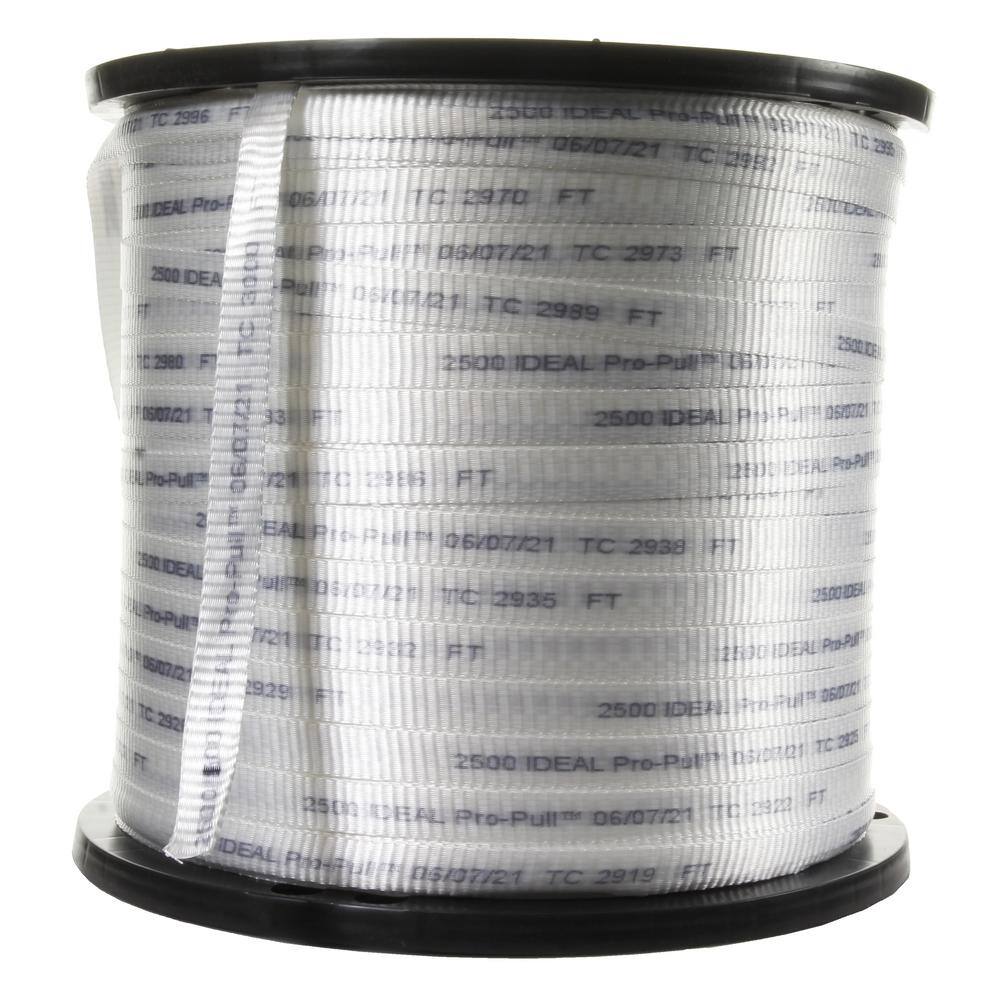 IDEAL 34 in. x 3000 ft. Reel Pro-Pull Measuring Pull Tape Tensile Strength 2500 lbs. 31-2500-30