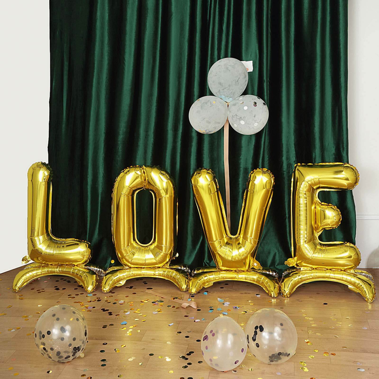 Gold Self Standing Helium/Air Mylar Foil Letter and Number Balloons 27