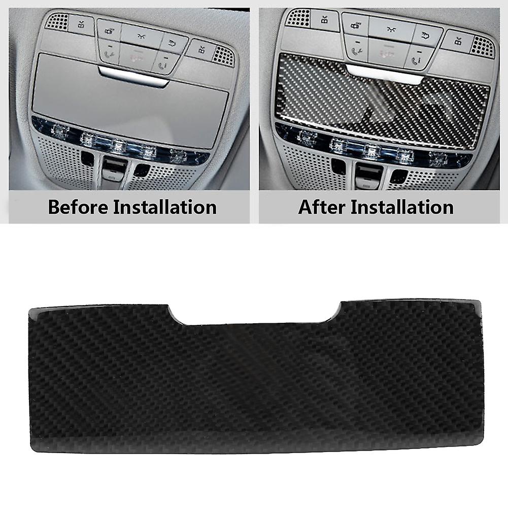 Carbon Fiber Car Inner Reading Light Cover Trim For Mercedes C Class C200 W205 Classic Style