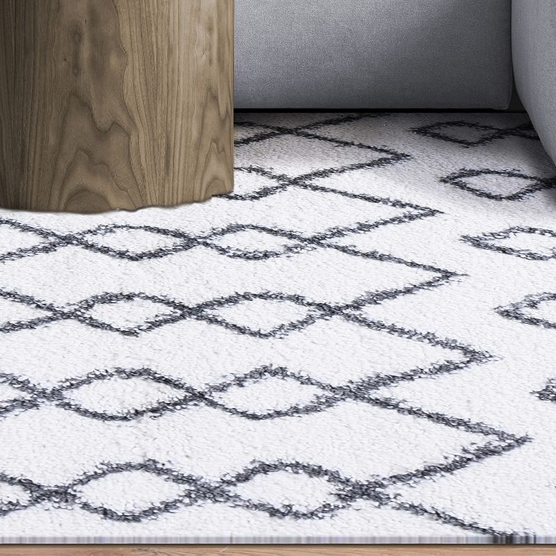 Superior Boho Geometric Shag Area Rug