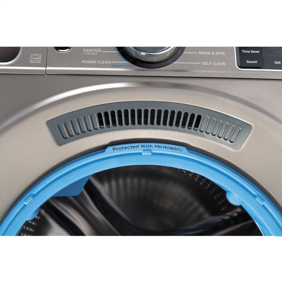 Ge Appliances GFW650SPNSN Ge® 4.8 Cu. Ft. Capacity Smart Front Load Energy Star® Steam Washer With Smartdispense™ Ultrafresh Vent System With Odorblock™ And Sanitize + Allergen