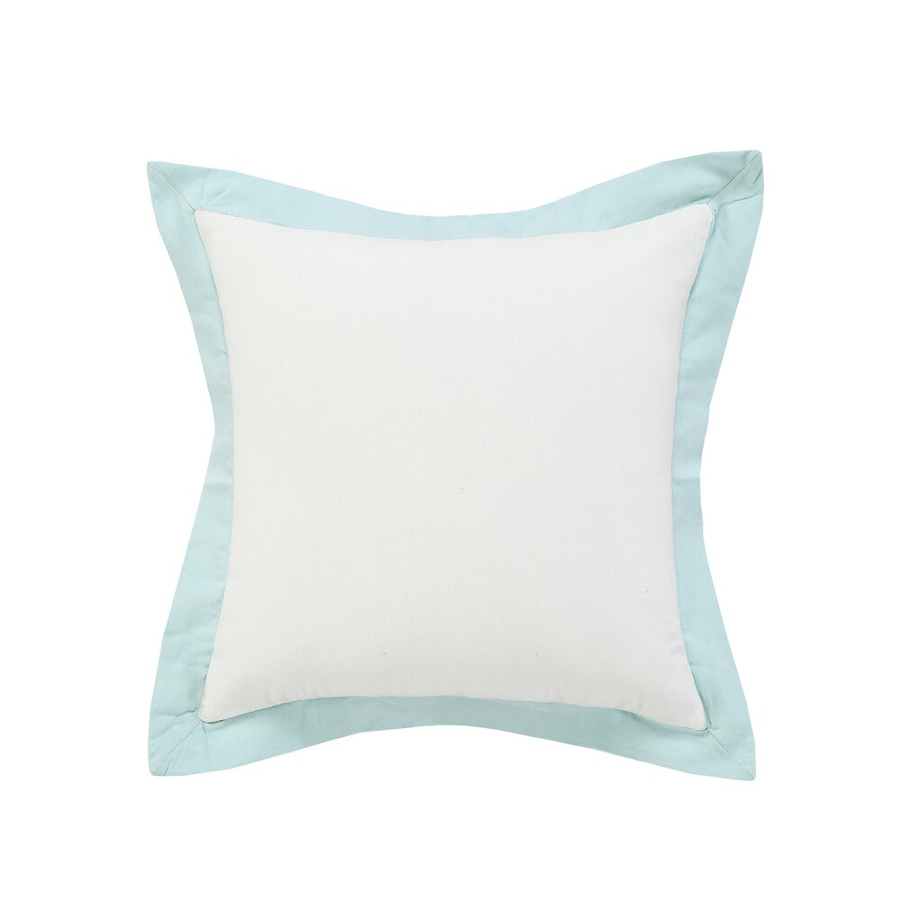 LR Home Icy Empire Bordered Throw Pillow