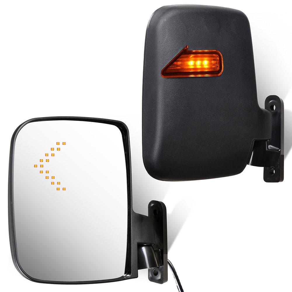 DIY Golf Cart LED Turn Signal Side View Mirrors Set of 2