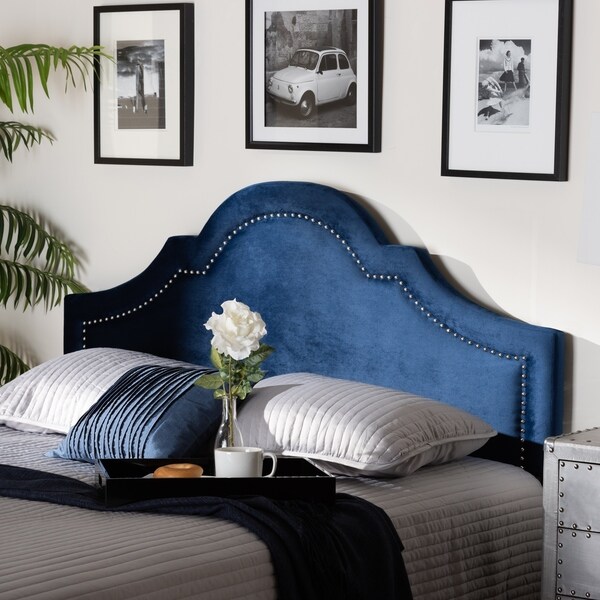 Baxton Studio Velvet Fabric Headboard - - 27734904