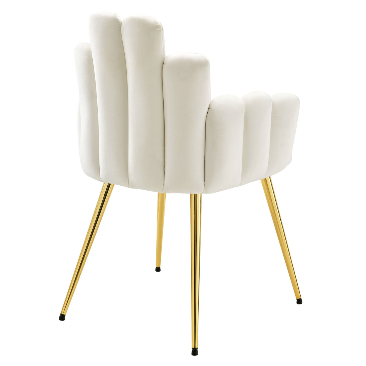 Viceroy Performance Velvet Dining Chair Set of 2， Gold White