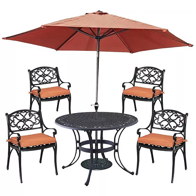 homestyles Weather-Resistant Dining Table and Chair 5-piece Set