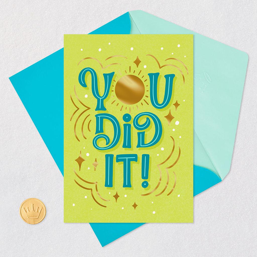 Hallmark  You Did It Video Greeting Congratulations Card