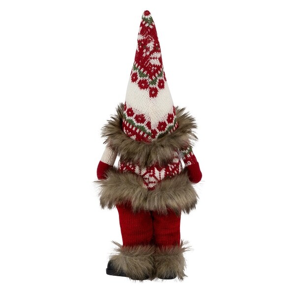 Standing Gnome with Knitted Outfit Christmas Figure