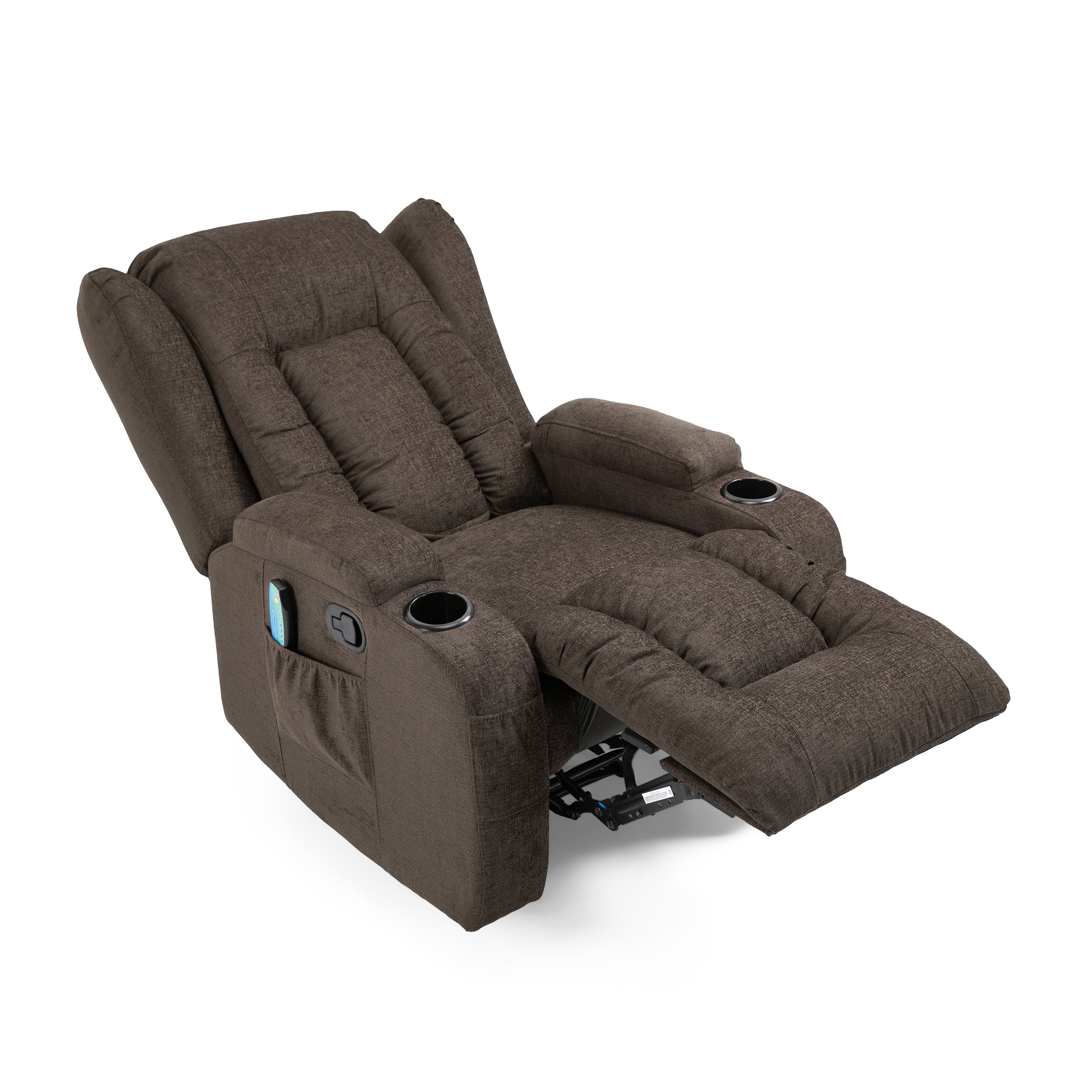 Ellerslie Contemporary Pillow Tufted Massage Recliner