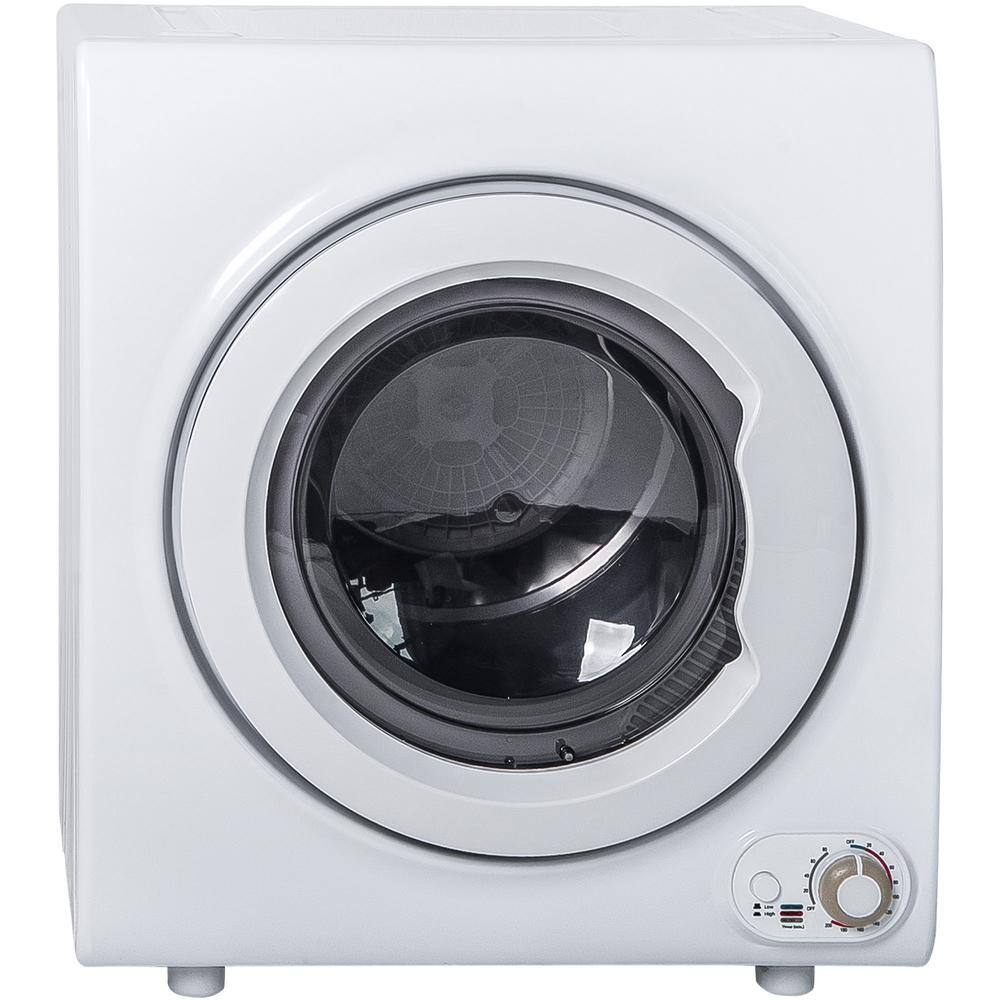 HwoamneT 2.65 cu.ft. Vented Smart Compact Portable Electric Dryer Stainless Steel Clothes Dryers in White BLW#HGJ003