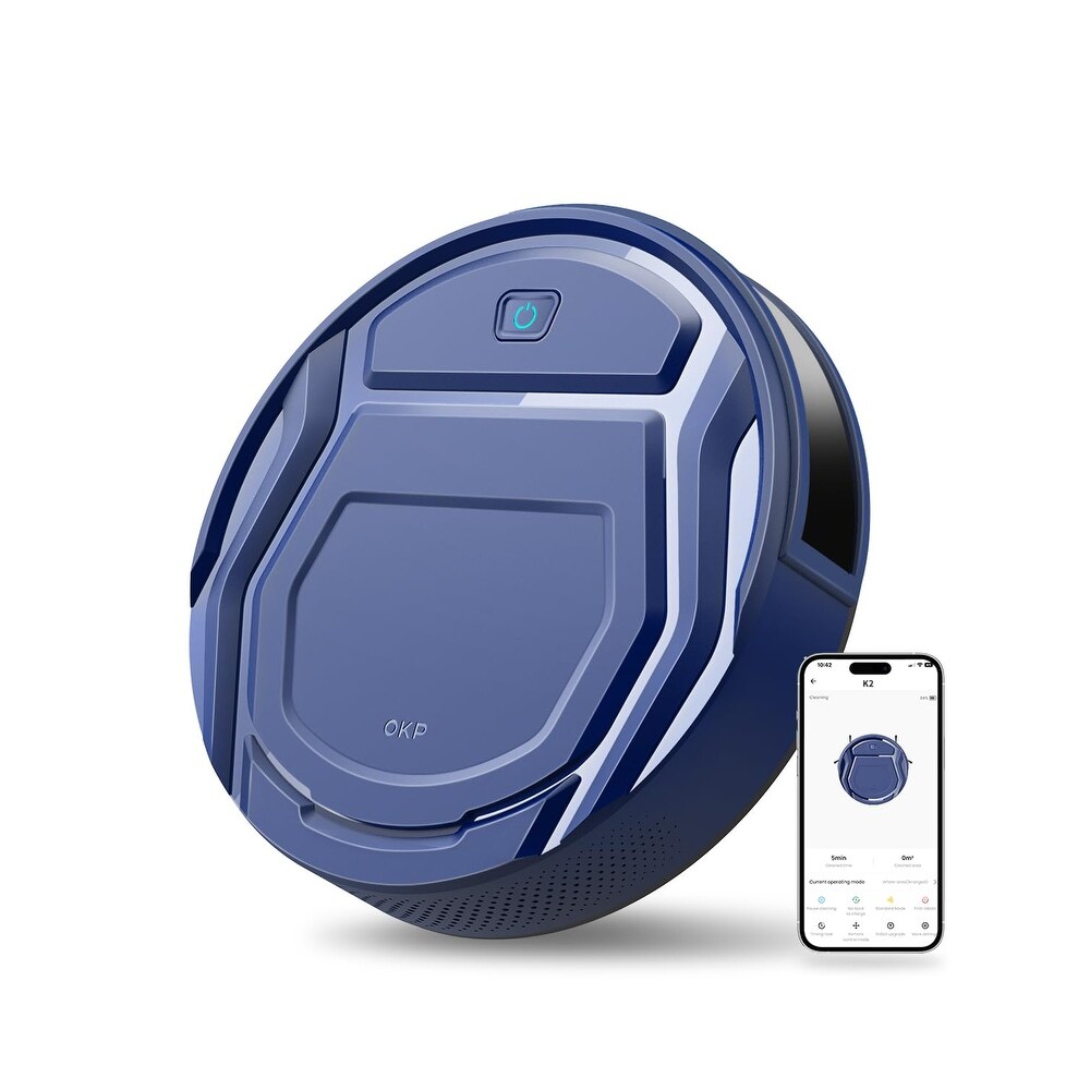 Life K2 Robot Vacuum Cleaner 1800 mAh  Blue