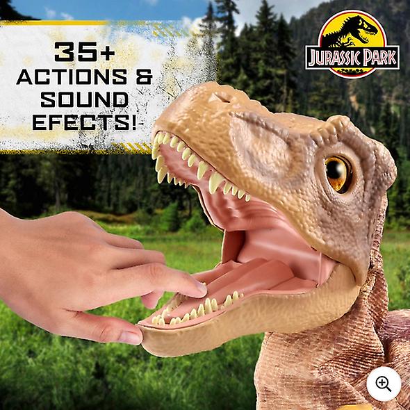 Jurassic park real fx t-rex dinosaur with 35 + actions and sound effects