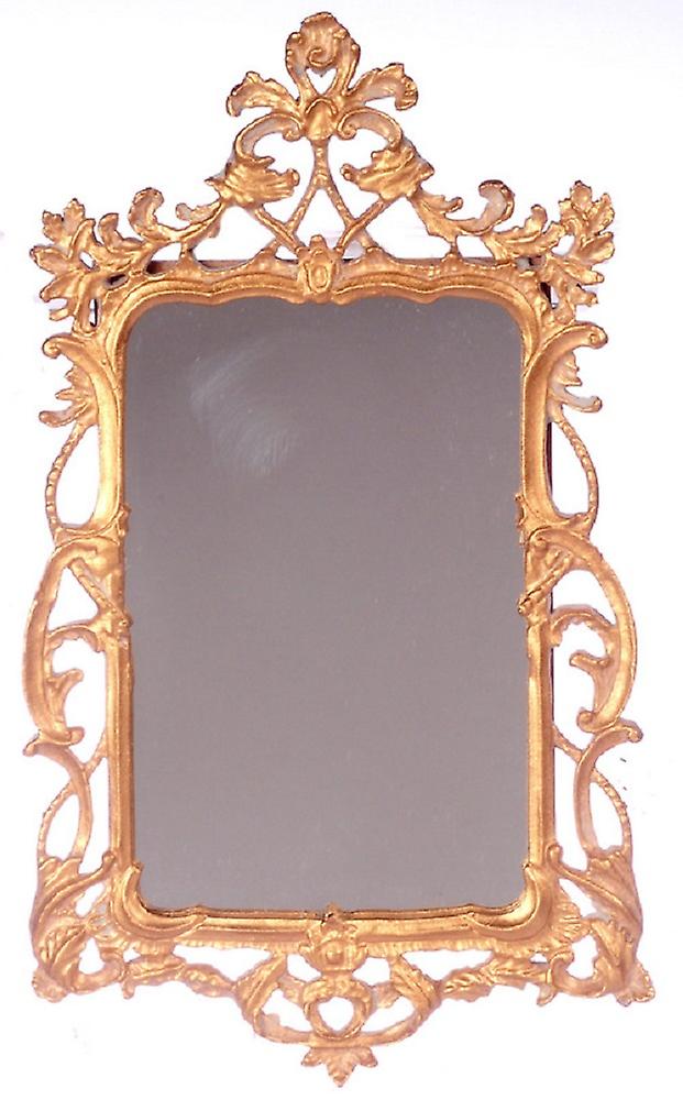 Dolls House Victorian Antique Gold Framed Mirror Falcon Miniature Accessory