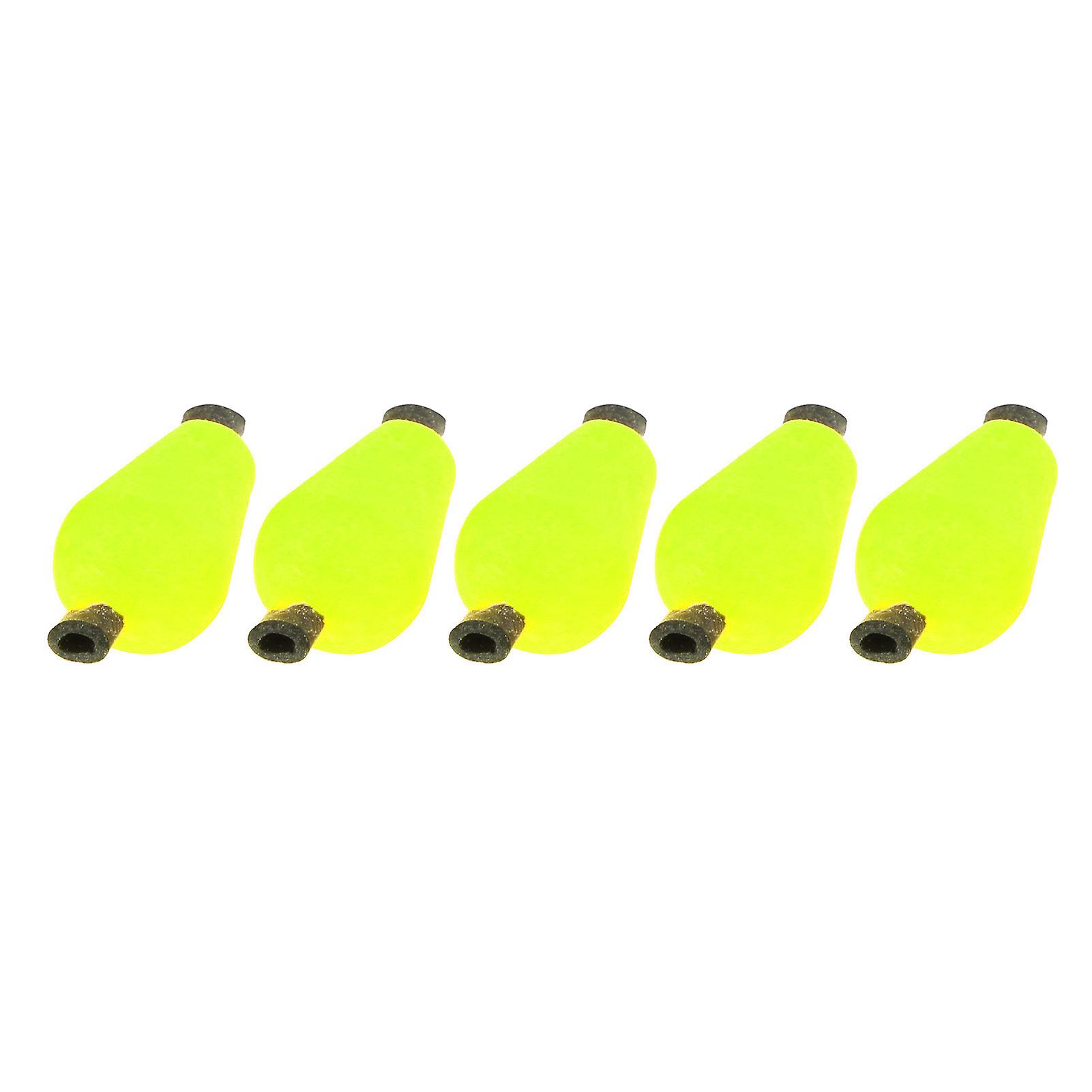 5 Pcs/set Float Foam Tear Drop Strike Indicator Fishing Fly Accessories Tackle Fishingfluorescent Yellow