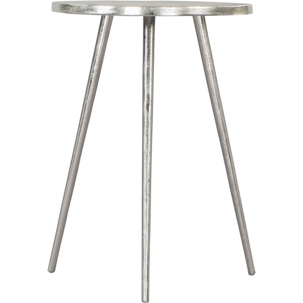 Kane Side Table Aluminum Silver Zm Home