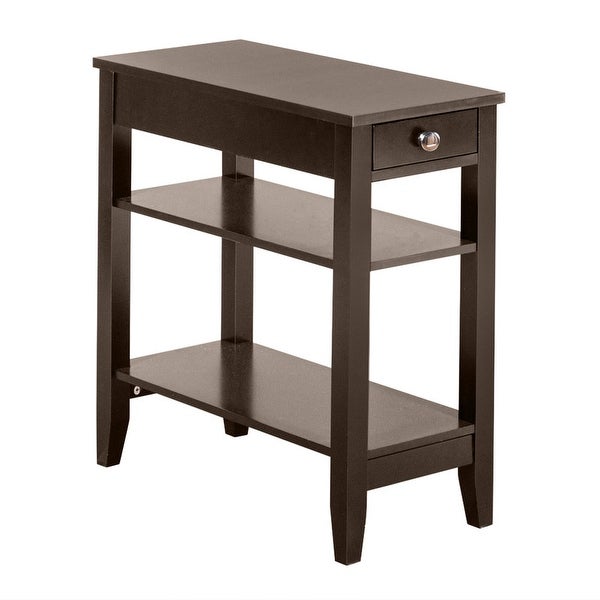 2-Layer Simple Nightstand Bedside Table with Drawers