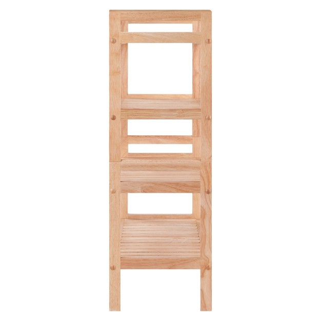 2pc Mercury Stackable Shoe Rack Set Natural Winsome