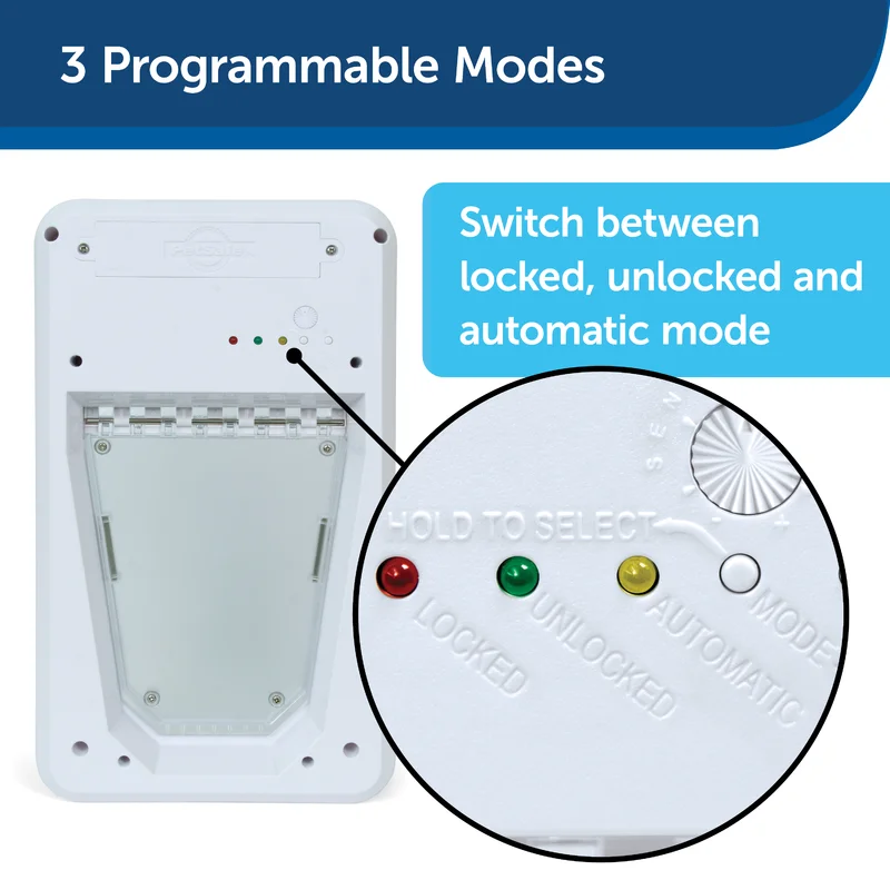 PetSafe PPA11-10709 Electronic SmartDoor - Collar Activated Dog and Cat Door - Small to Large Pets