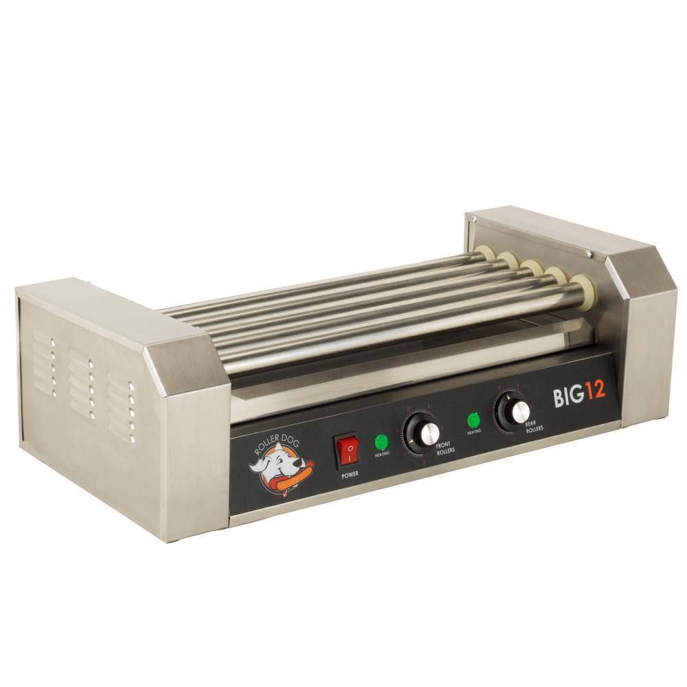 Funtime 180 sq. in. Stainless Steel Hot Dog Roller Grill RDB12SS