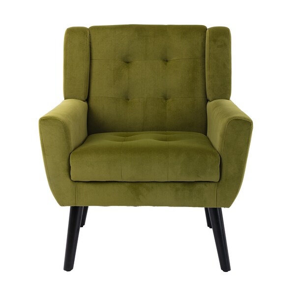 Modern Soft Linen Material Ergonomics Accent Chair