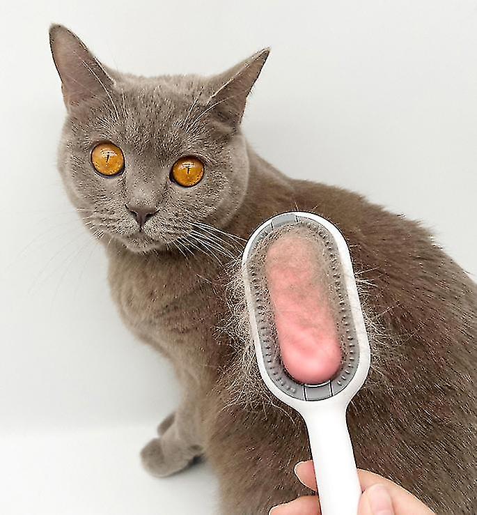 Cat Brush For Shedding And Grooming， Pet Self Cleaning Slicker Brush