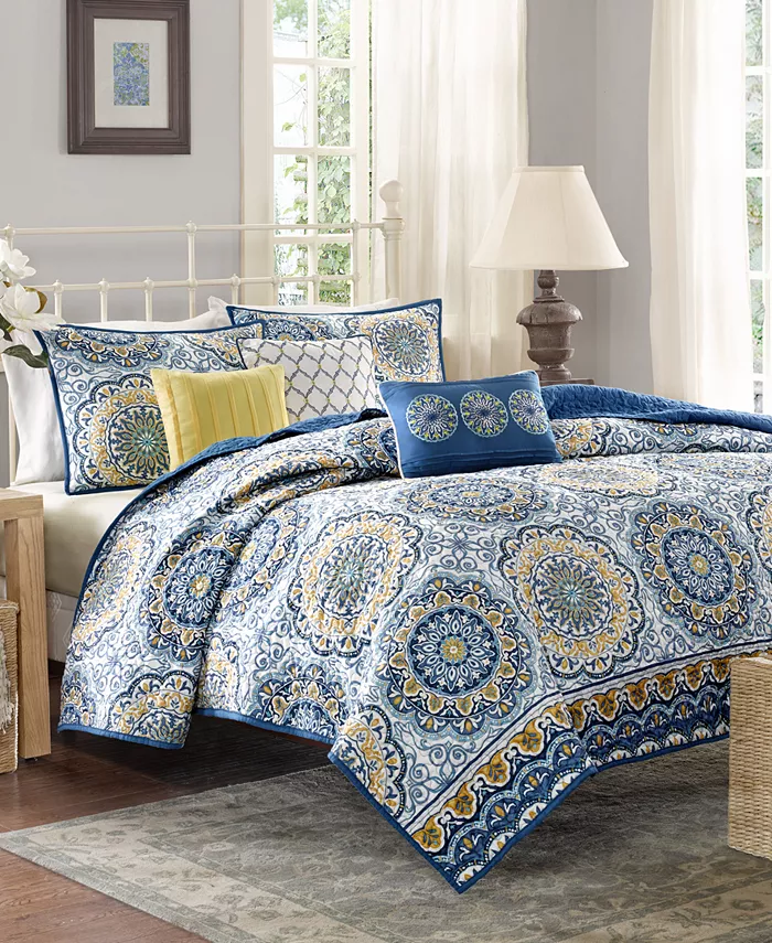 Madison Park Tangiers 6-Pc. Quilt Set， Full Queen