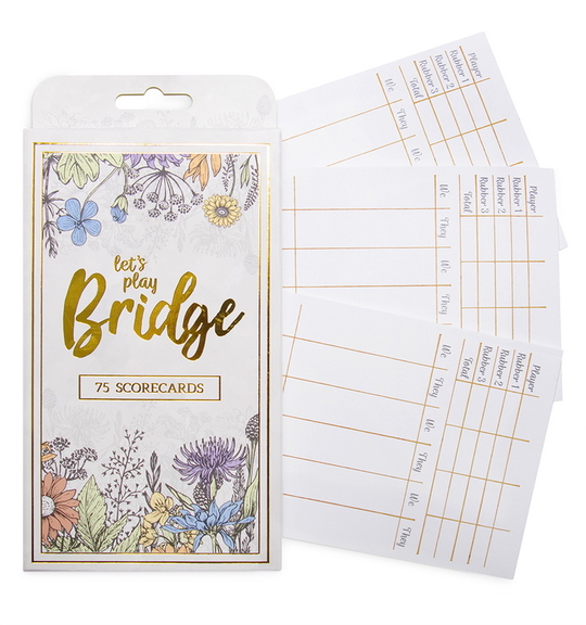 Brybelly Bridge Scorecards  75 pack