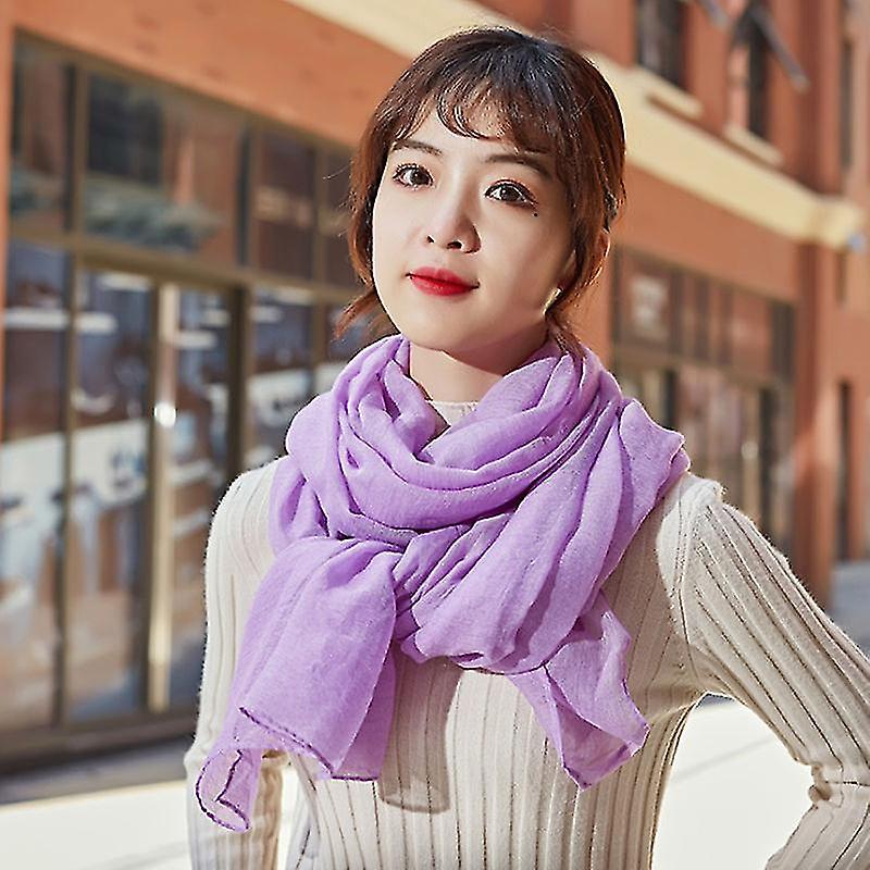 2022 Cotton Linen Scarf Women Designer Spring Winter Warm Scarf Headscarf Scarf Shawl Wrapped Farah Headband