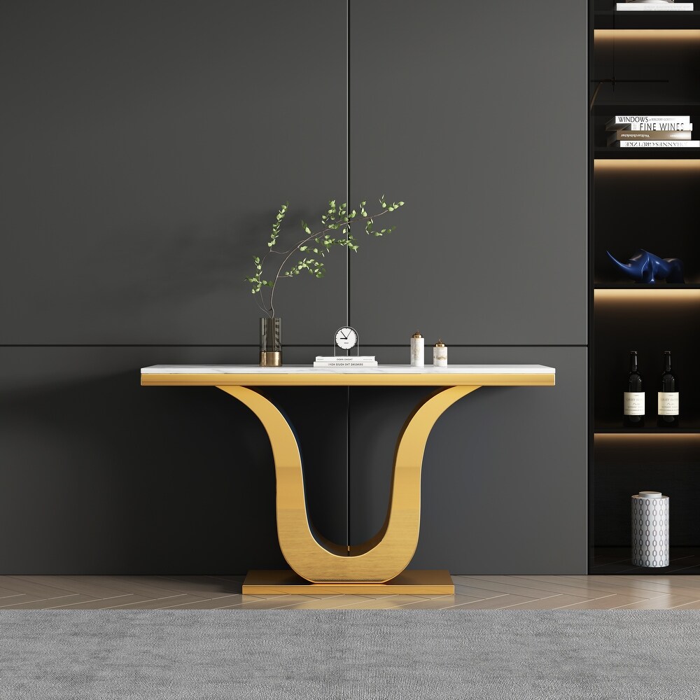 Modern Rectangular Marble Console Table  0.71\