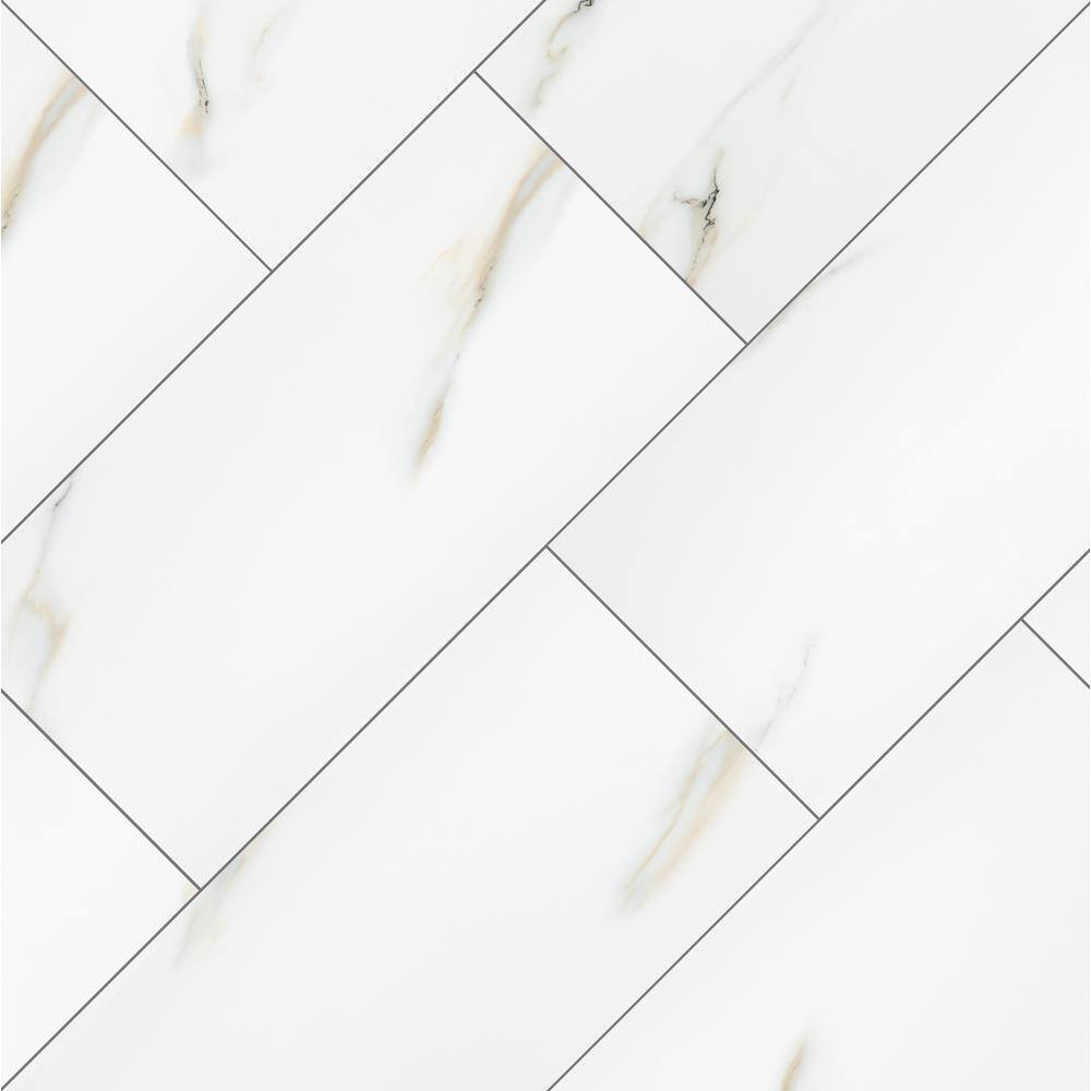 MSI Aria Bianco 12 in. x 24 in. Polished Porcelain Floor and Wall Tile (16 sq. ft.  case) NARIBIA1224P