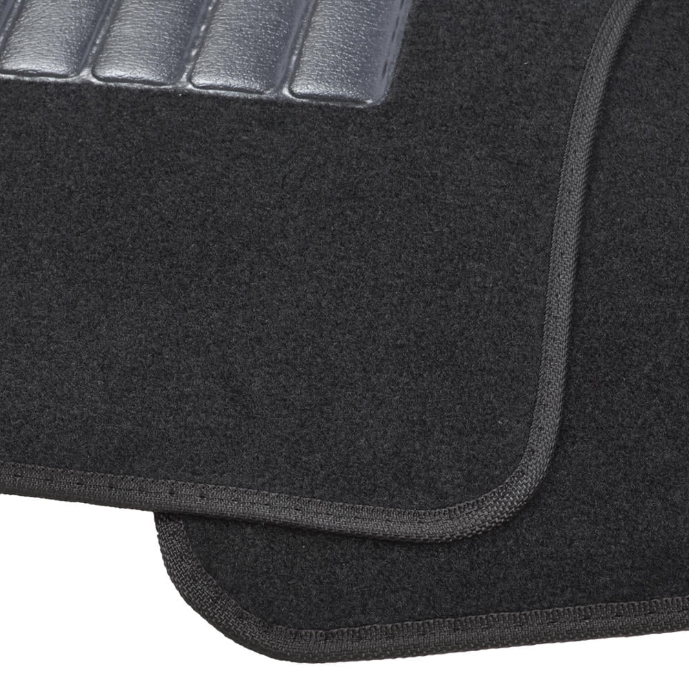 BDK Car Floor Mats 4 Pieces Carpet Protection - Universal Fit for Car， SUV， VA and Truck， Front and Rear