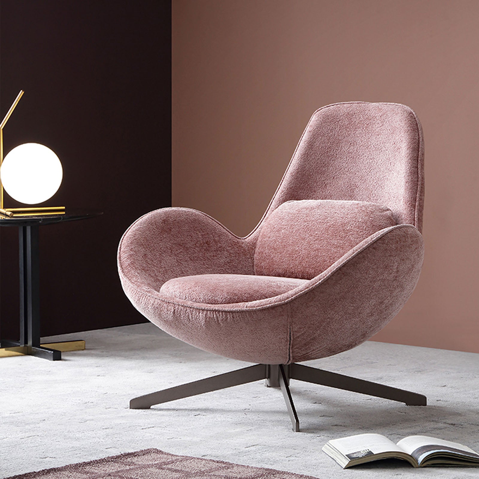 Vigo Swivel Lounge Chair Lc017-P