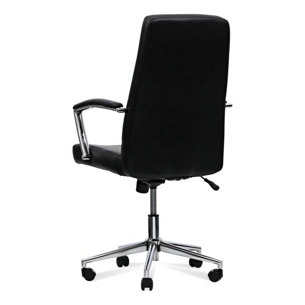 Workspace by Alera Leather Task Chair， Supports Up to 275 lb， 18.19