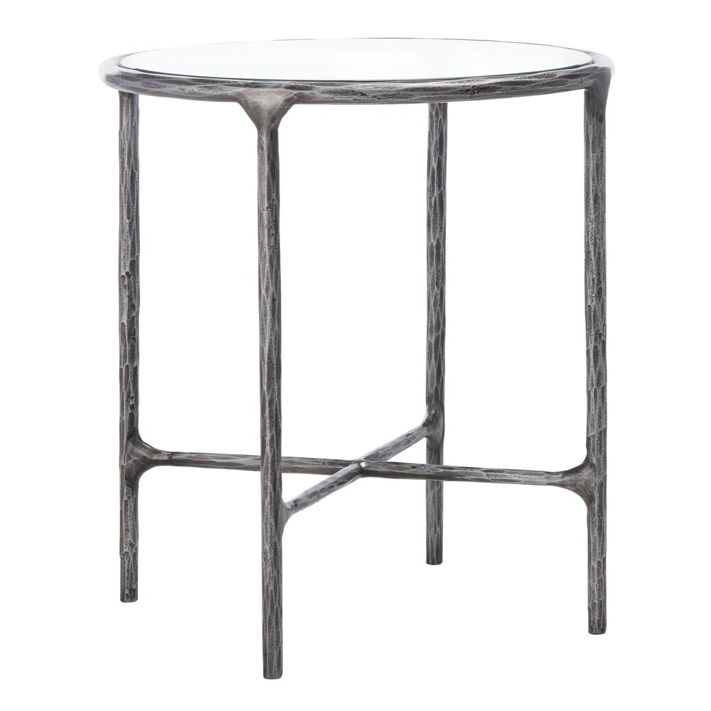 SAFAVIEH Couture Jessa Forged Metal Round End Table   18\