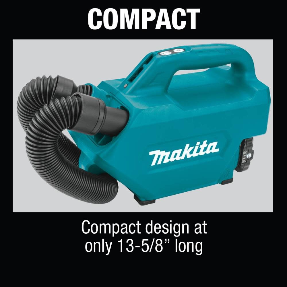 Makita 12V Max CXT Lithium-Ion Cordless Vacuum Kit (2.0Ah) LC09A1 from Makita